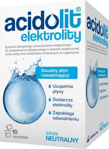 Acidolit elektrolity smak neutralny proszek do przyg. rozt. doust. x 10 sasz.