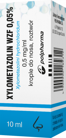 Xylometazolin WZF 0,05% krople do nosa, rozt. 0,5 mg/ml 10 ml x 1