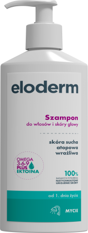 Eloderm szampon do włosów i skóry głowy 300 ml pompka