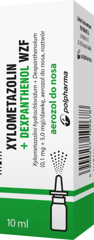 XYLOMETAZOLIN + DEXPANTHENOL WZF, spray do nosa (0,1 mg + 5,0 mg)/dawkę x 10 ml