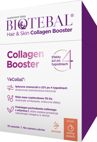 Biotebal Hair & Skin Collagen Booster x30 saszetek z proszkiem
