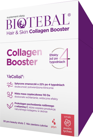 Biotebal Hair & Skin Collagen Booster x30 saszetek z płynem