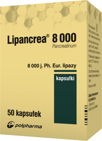 Lipancrea 8.000j Ph. Eur. Lipazy x 50 kaps.