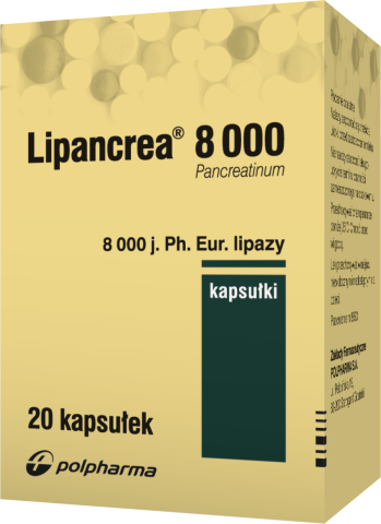 Lipancrea 8.000j Ph. Eur. Lipazy x 20 kaps.