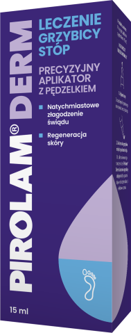 PIROLAM DERM LECZENIE GRZYBICY STÓP 15 ML